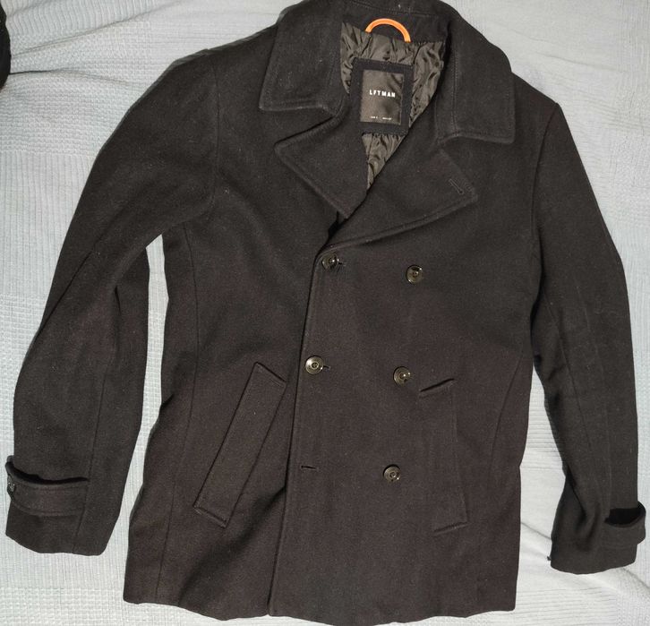 Casaco em Fazendo Estilo Marinheiro Azul Escuro - Tamanho L