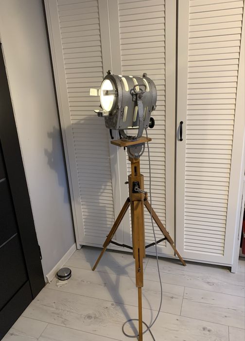 Lampa podlogowa stojaca loft vintage prl industrial