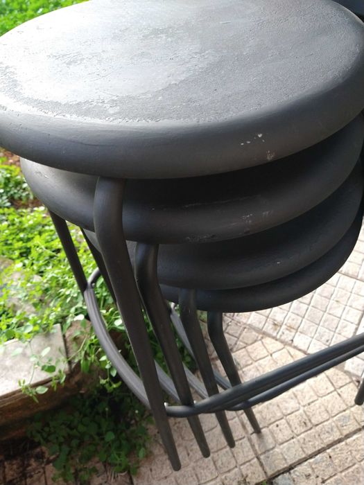 Cadeiras pretas altas IKEA