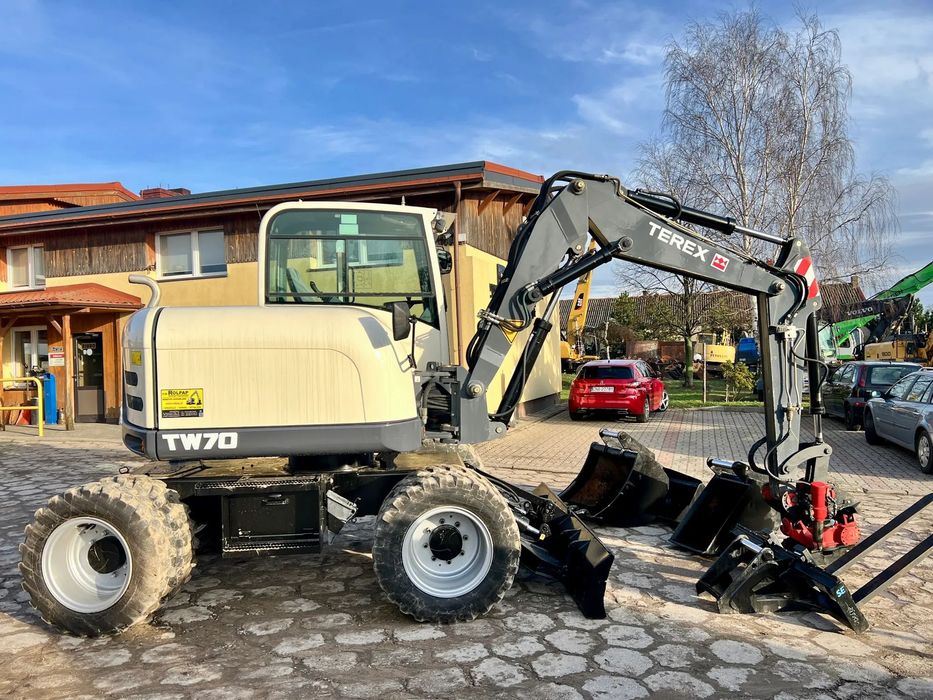 Terex koparka kołowa TW70 3 ŁYŻki + widły, Rototilt, 5000mtg
