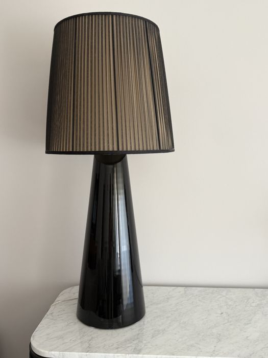 Candeeiro pretos com abajour laskasas