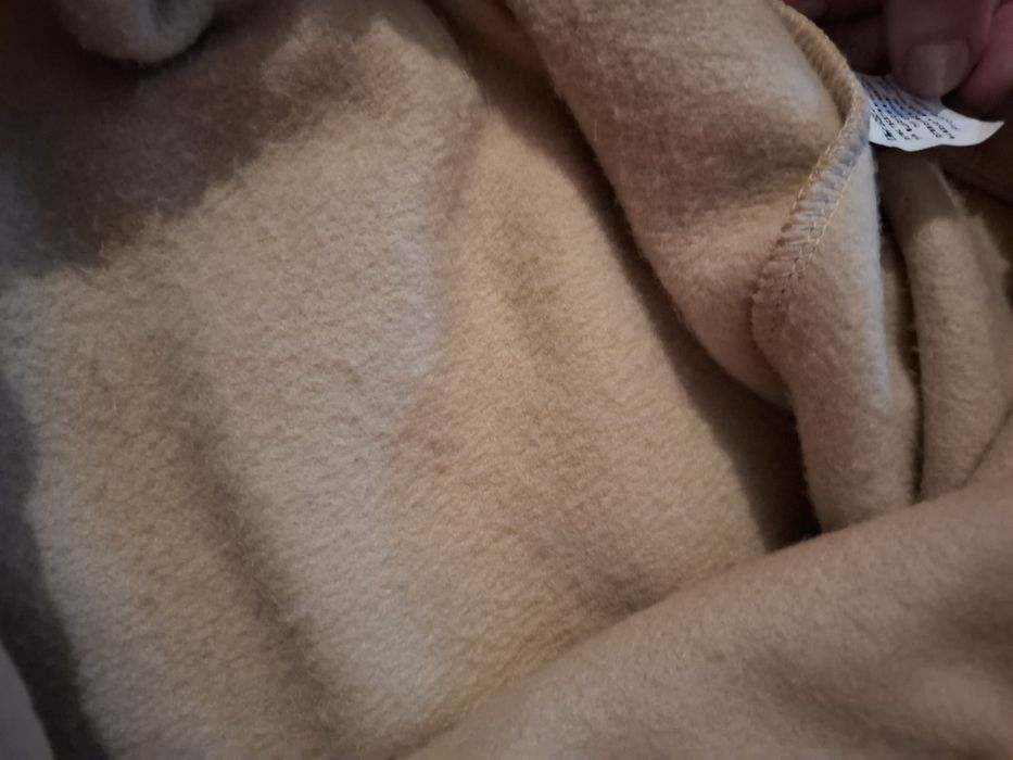 Bluza damska z kapturem oversize beżow ocieplana z misiem Me Gusta UNI