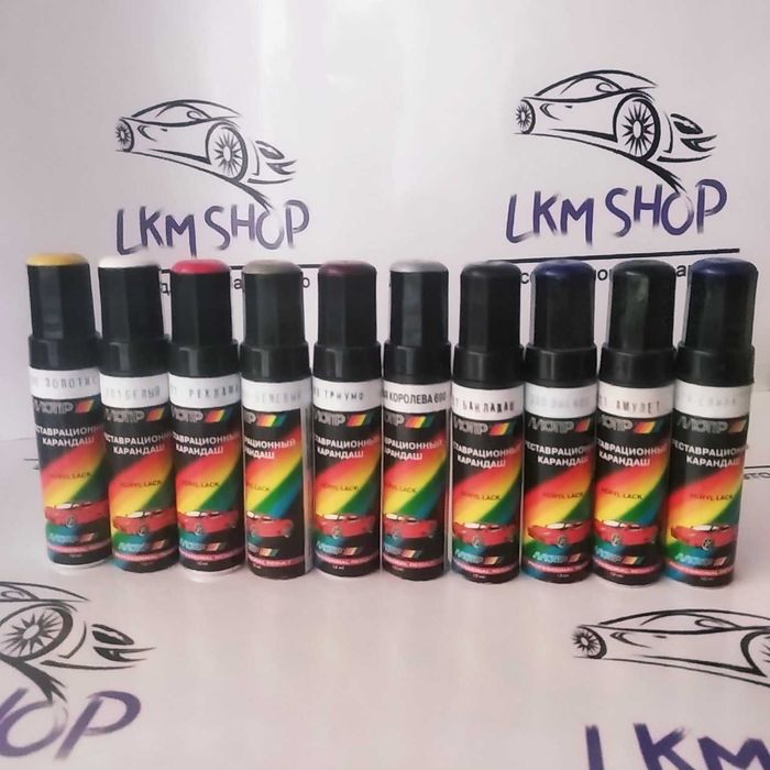 Фарба для авто Novol, Mobihel, Colomix автоемалі краска