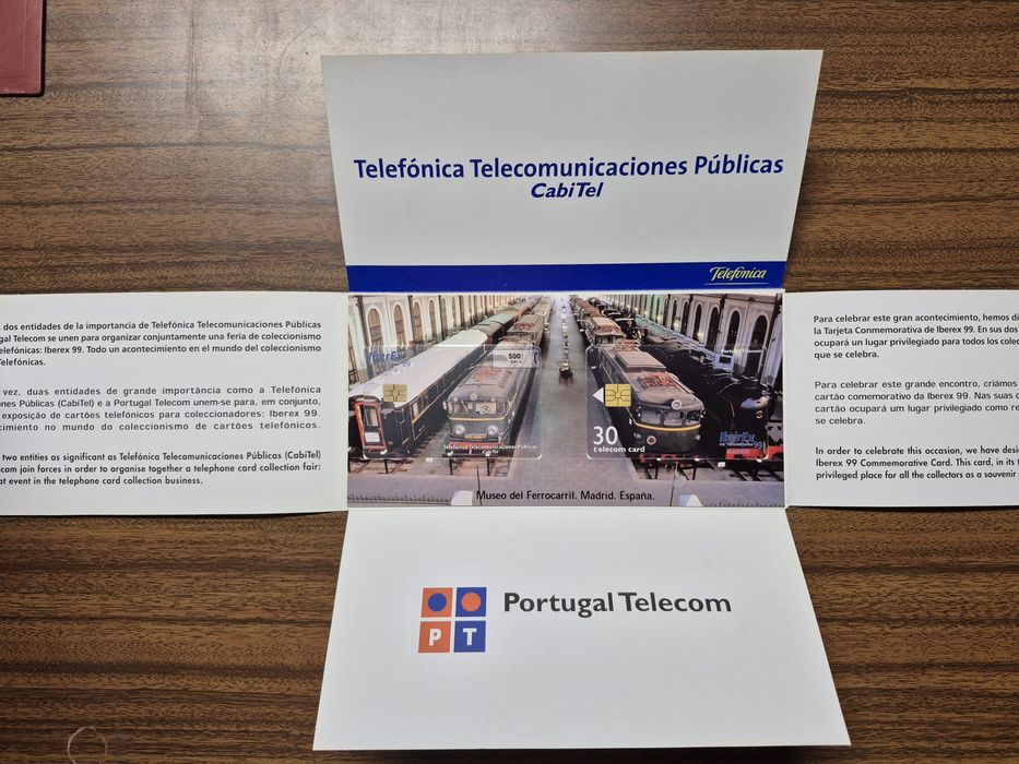 Coleções de cartões telefónicos, sobretudo da Portugal Telecom