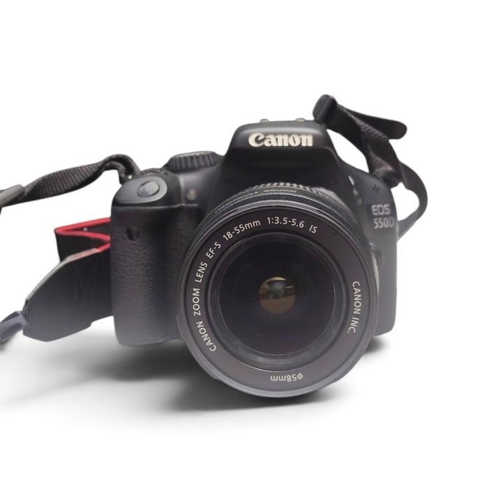 Canon EOS 550D + Objetiva 18-55mm + Bolsa + Bateria + Carregador