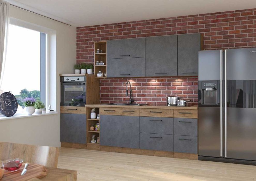 Meble kuchenne Nowoczesna kuchnia VIVA systemowa modułowa MDF POŁYSK