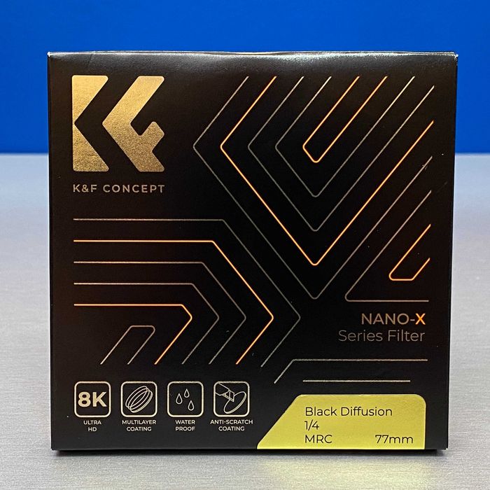 Filtro Black-Mist 1/8 K&F Concept Nano-X 77mm – Vetro Ottico Giapponese, 28 Strati Nano, Per Ritratti E Video Con Effetto Sognante