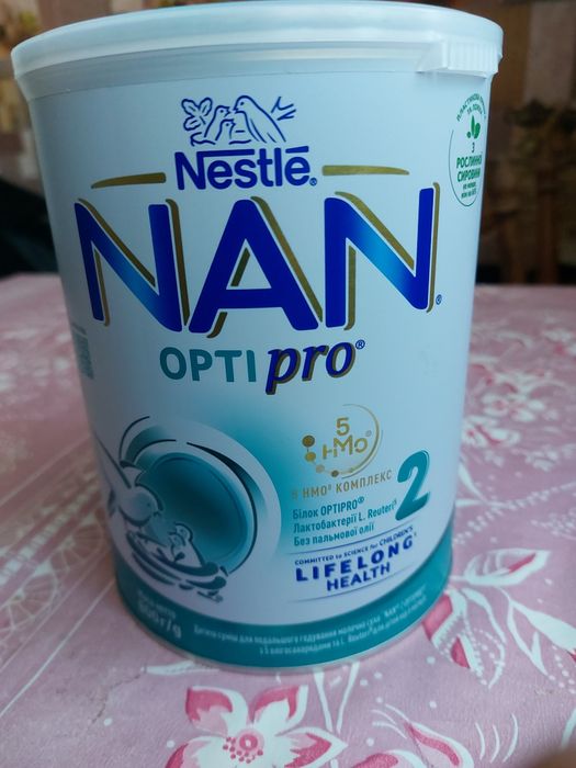 Продам молочную смесь NAN optipro 2(800 g)с 6 месяцев