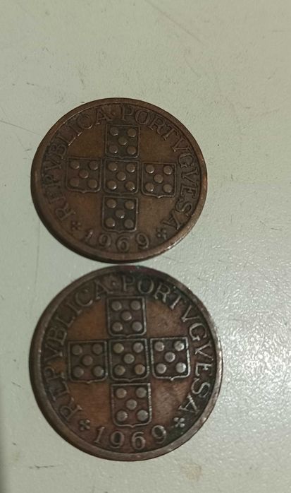Moedas de 50 centavos desde o Ano de 1969