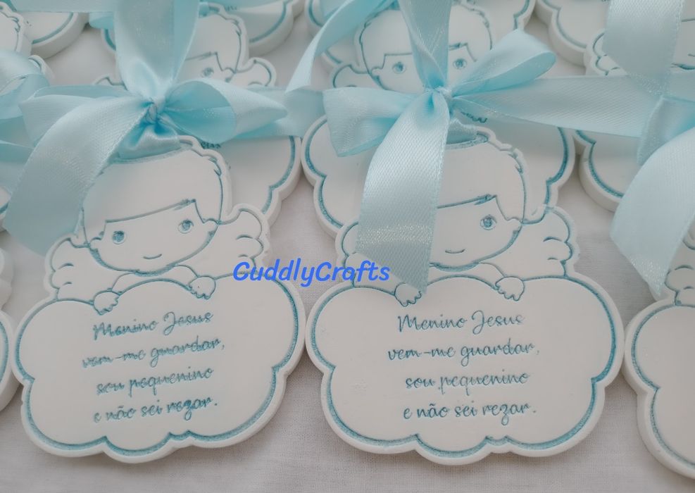 Lembranças gesso perfumado batizado