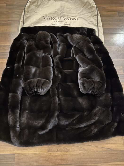 XXS - XS Blackglama  Marco Varni  Италия норковая шуба норка оригинал