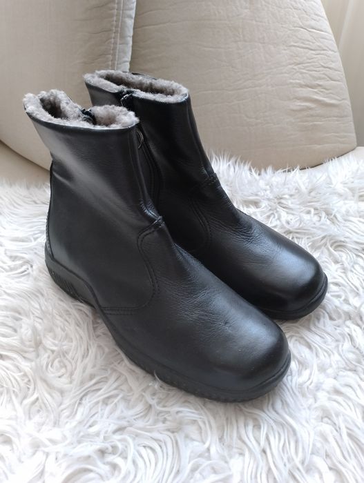 SOLIDUS buty zimowe śniegowce szerokie ocieplane futrem 40