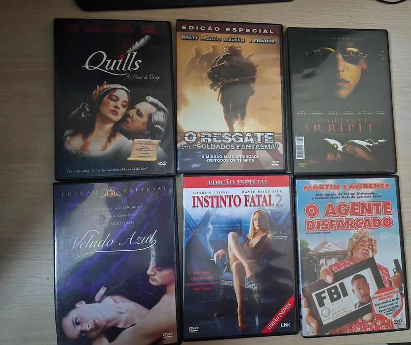 Lote de 75 dvds para colecao