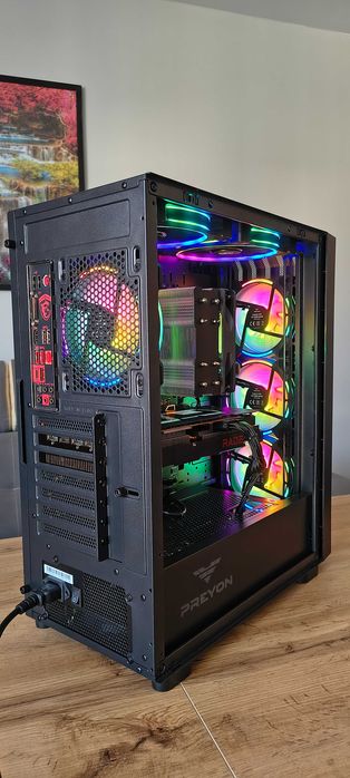 Komputer Gamingowy: RX 6700 XT 12GB/Ryzen 5 5500/1TB SSD M.2/AM4/ARGB/W11