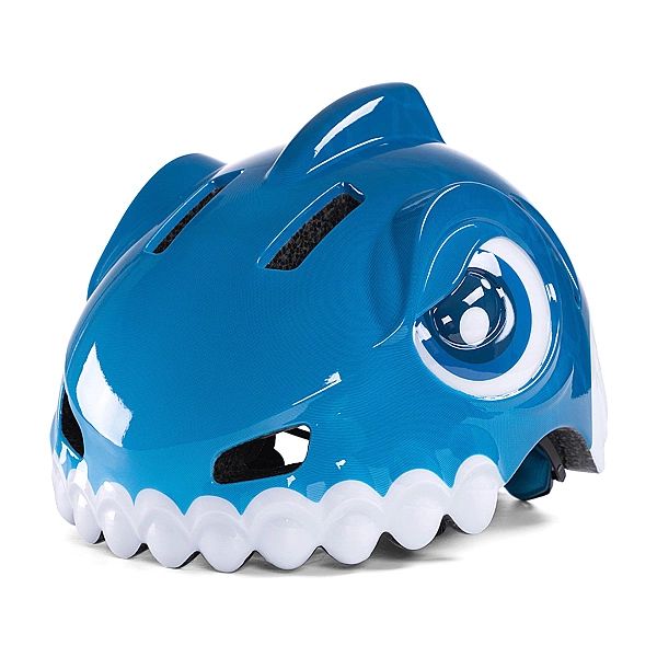 Kask rowerowy dziecięcy Wozinsky motyw dinozaur S - niebieski