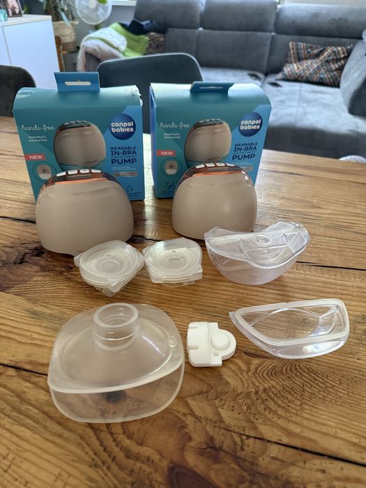 Laktatory x 2 Canpol babies hands-free używane