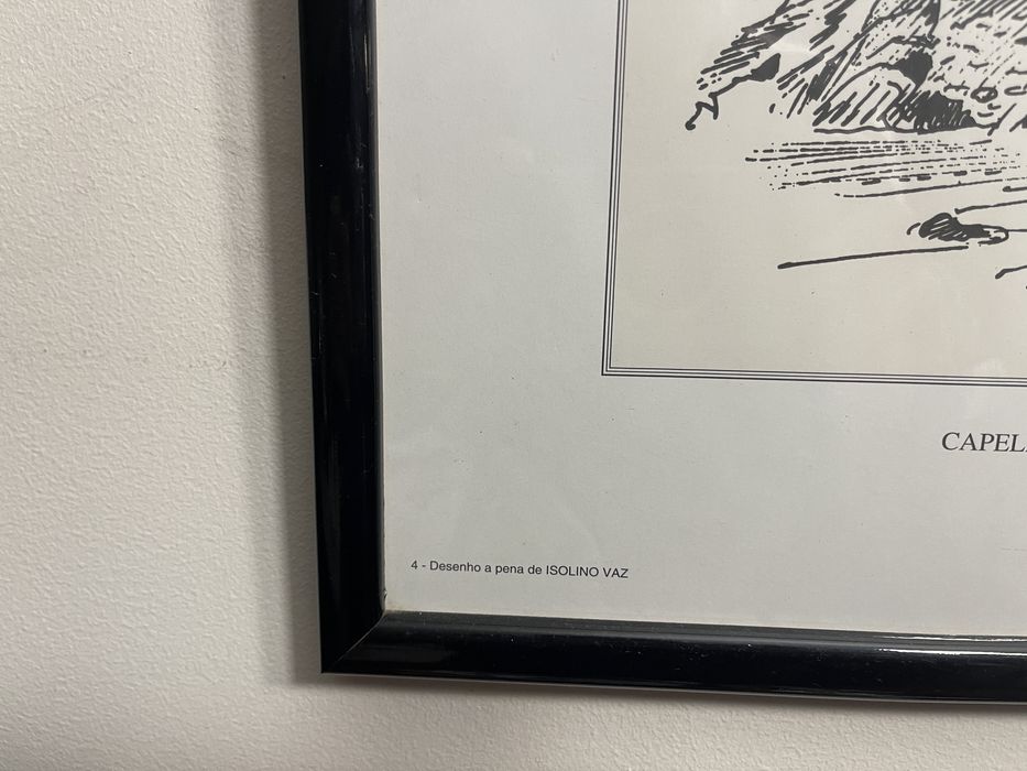 Quadro com estampa da Capela do Senhor da  Pedra - Miramar
