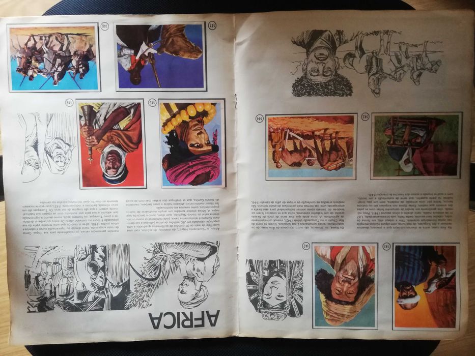 Caderneta Homens, Raças e costumes