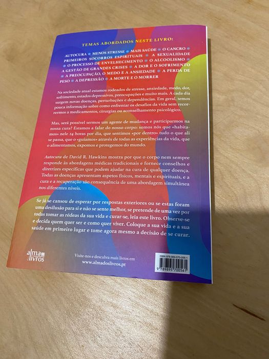 Livro auto cura de David r. Hawkins Novo