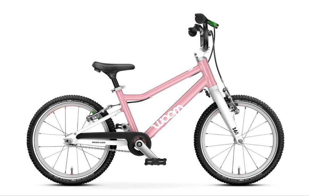 Nowy rower Woom go 3 Powder Pink 105-120 cm 5,4 kg Sklep 2026