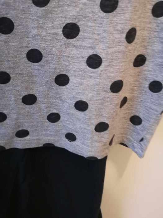 Bershka bluzka z topem w grochy r. 36/S