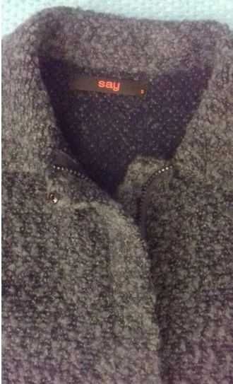 Say - szary ŻAKIECIK wdzianko - boucle - 38/40/M