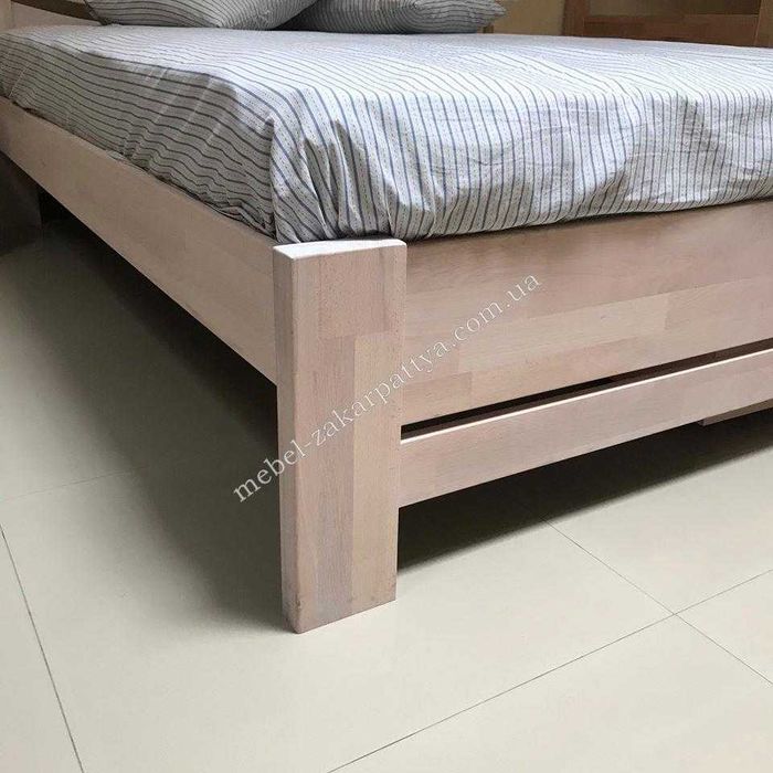 Кровать двуспальная деревянная.  Ліжко двоспальне 120,140,160,180х200