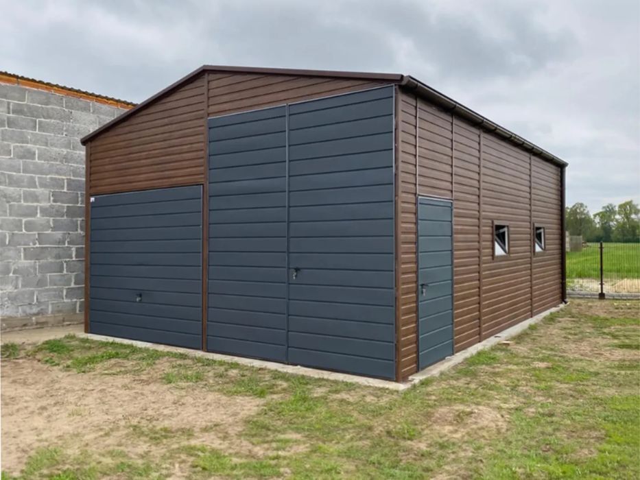 magazyn hala blaszana 6x8 nowoczesne garaże