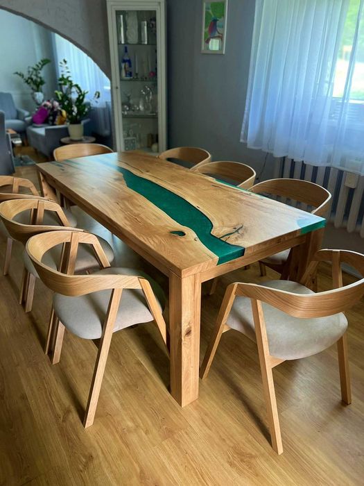 Stoły z żywicą epoksydową i z litego drewna - rozkładane lub całe
