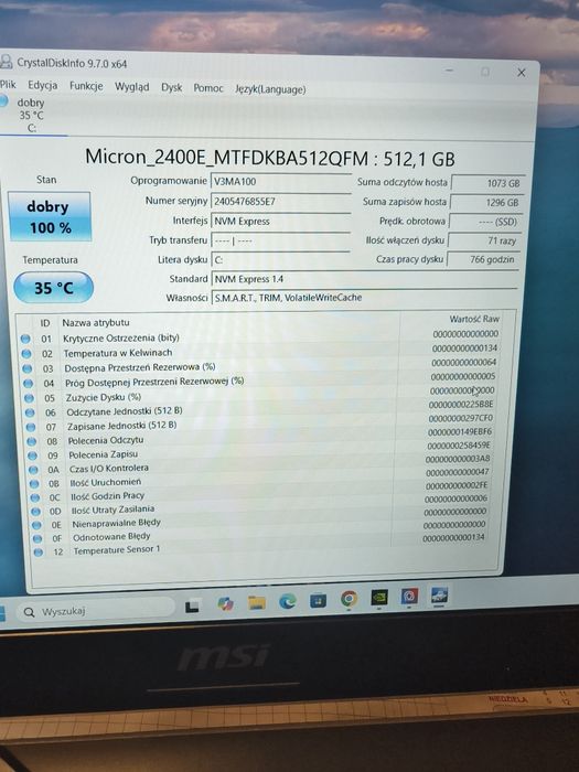 Laptop gamingowy Msi na gwarancji RTX 4060