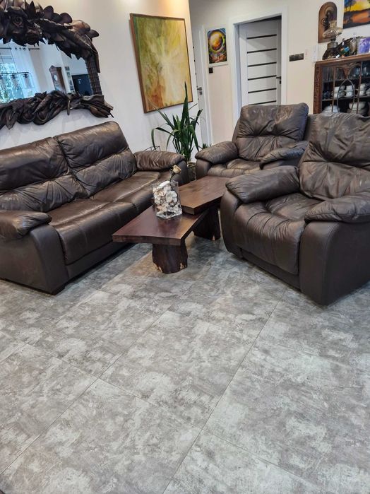 Meble wypoczynkowe skórzane