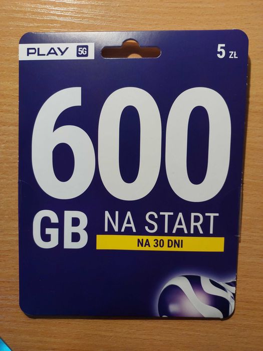 3 kart SIM internet w PLay 600 GB każda na 30 dni każda + rozmowy