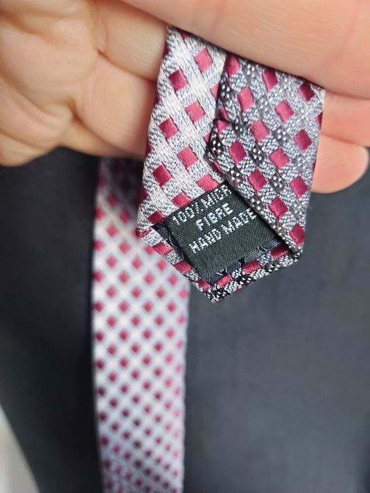 Elegancki krawat Roberto Gabbani mikrofibra klasyczny styl ombre