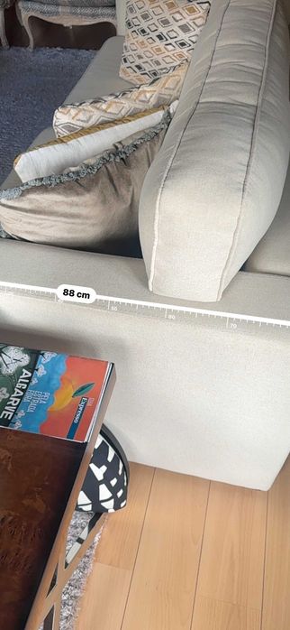 Sofá de 3 lugares em Tecido