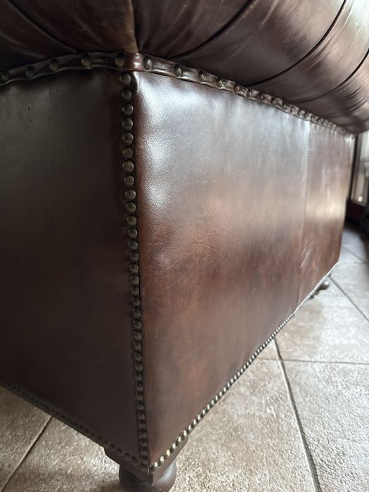 Fotel skorzany chesterfield Almi Decor