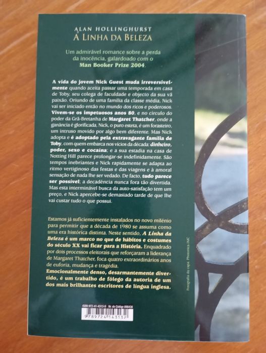 Livro "A linha da beleza"