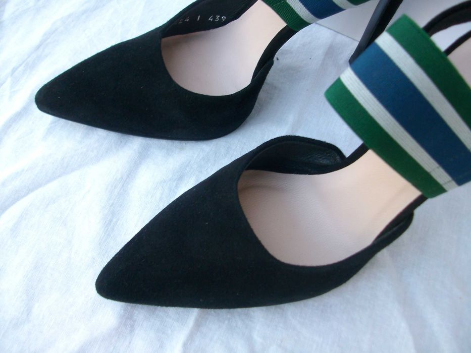 Gino Rossi skórzane zamszowe szpilki klapki sandały 36