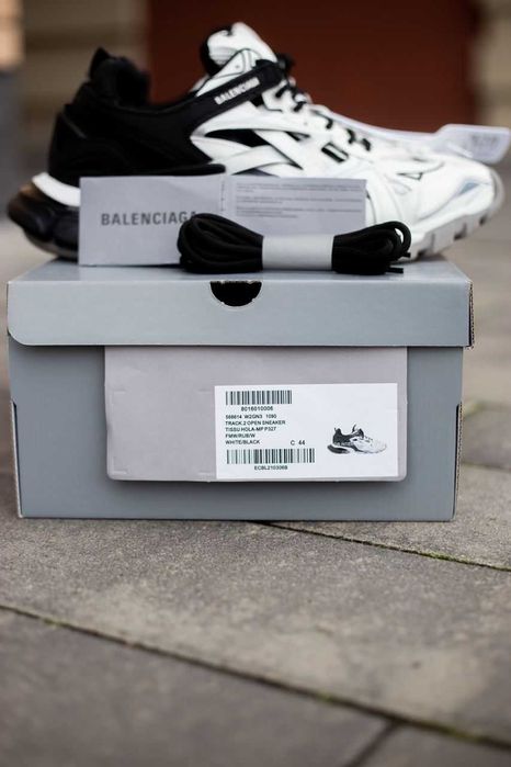 Мужские кроссовки Balenciaga Track 2 "Black/White" Размеры 40-45
