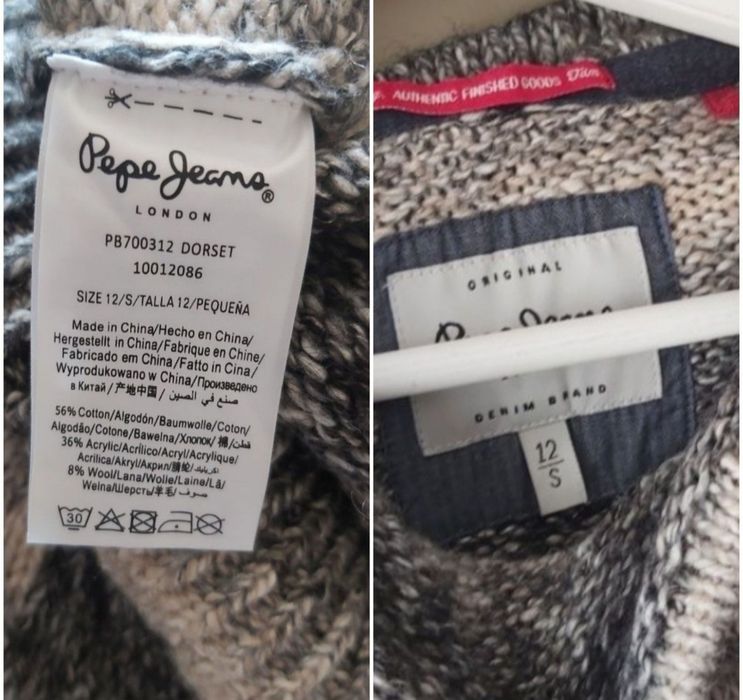 Pepe Jeans sweter bluza rozmiar S
