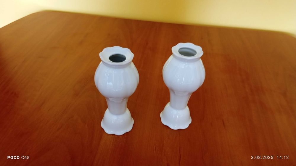 Sprzedam świeczniki porcelanowe
