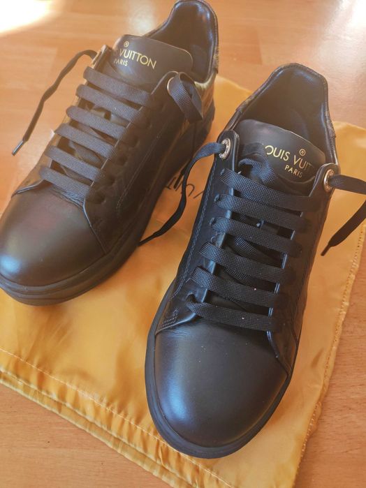 Sneakersy Louis Vuitton skóra naturalna