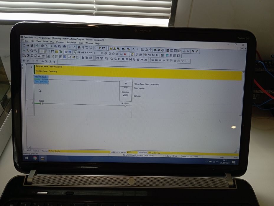 PLC omron sysmac cpl1l e fonte