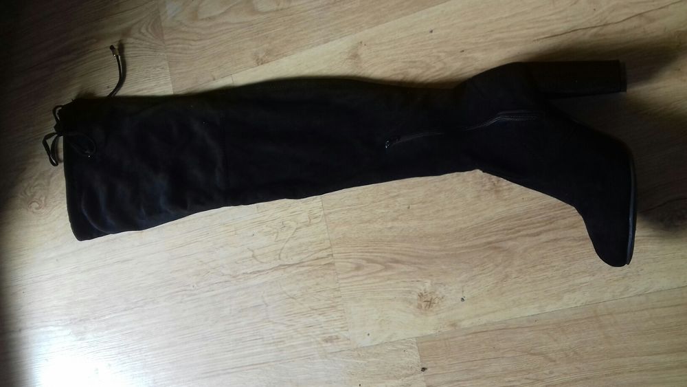 Muszkieterki długie kozaki na slupku