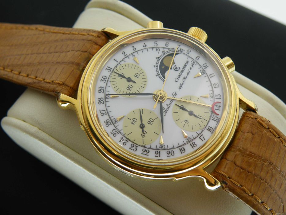 Chronoswiss Alfred Rochat Automatic Chronograf Lunar z Fazami Księżyca