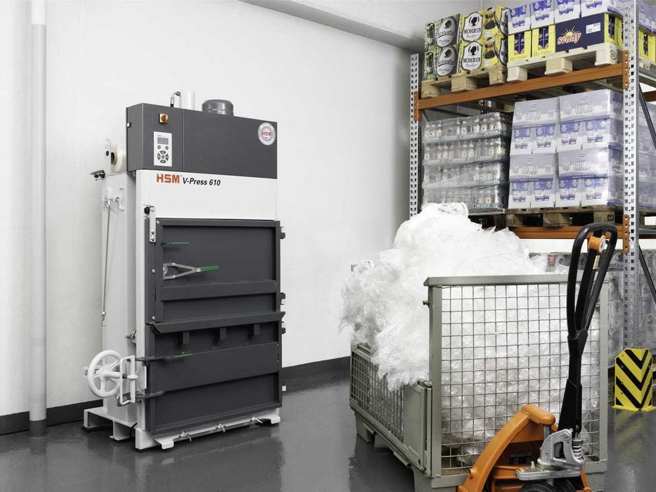 Hsm V-Press 610 ECO | belownica prasa hydrauliczna powystawowa