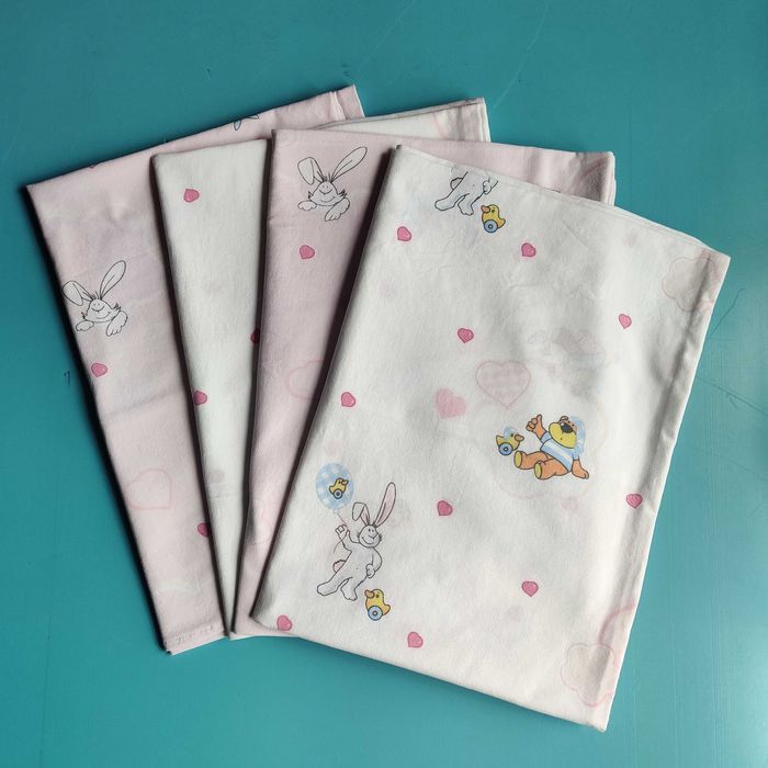 Дитячі бавовняні наволочки з сердечками 50х70 см