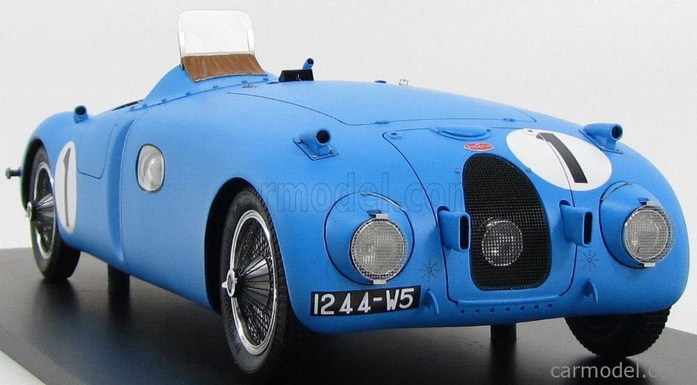 Spark 1/18 Bugatti 57C N°1 – Vainqueur Le Mans 1939 – Wimille/Veyron – Résine