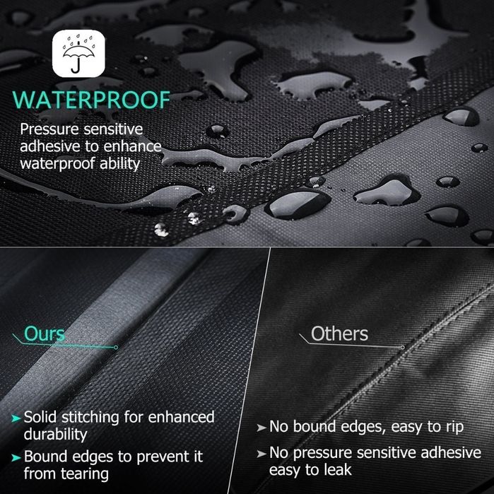 HONGCI Pokrowiec na grilla wodoodporny 150cm x 76cm x 120cm