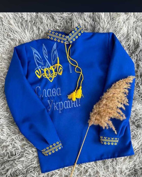 Вишита сорочка,тканина габардин