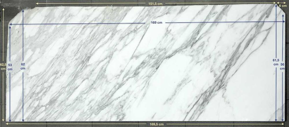 CALACATTA BIANCO ORYGINALNY marmur włoski 1,04 m² (nr 10)